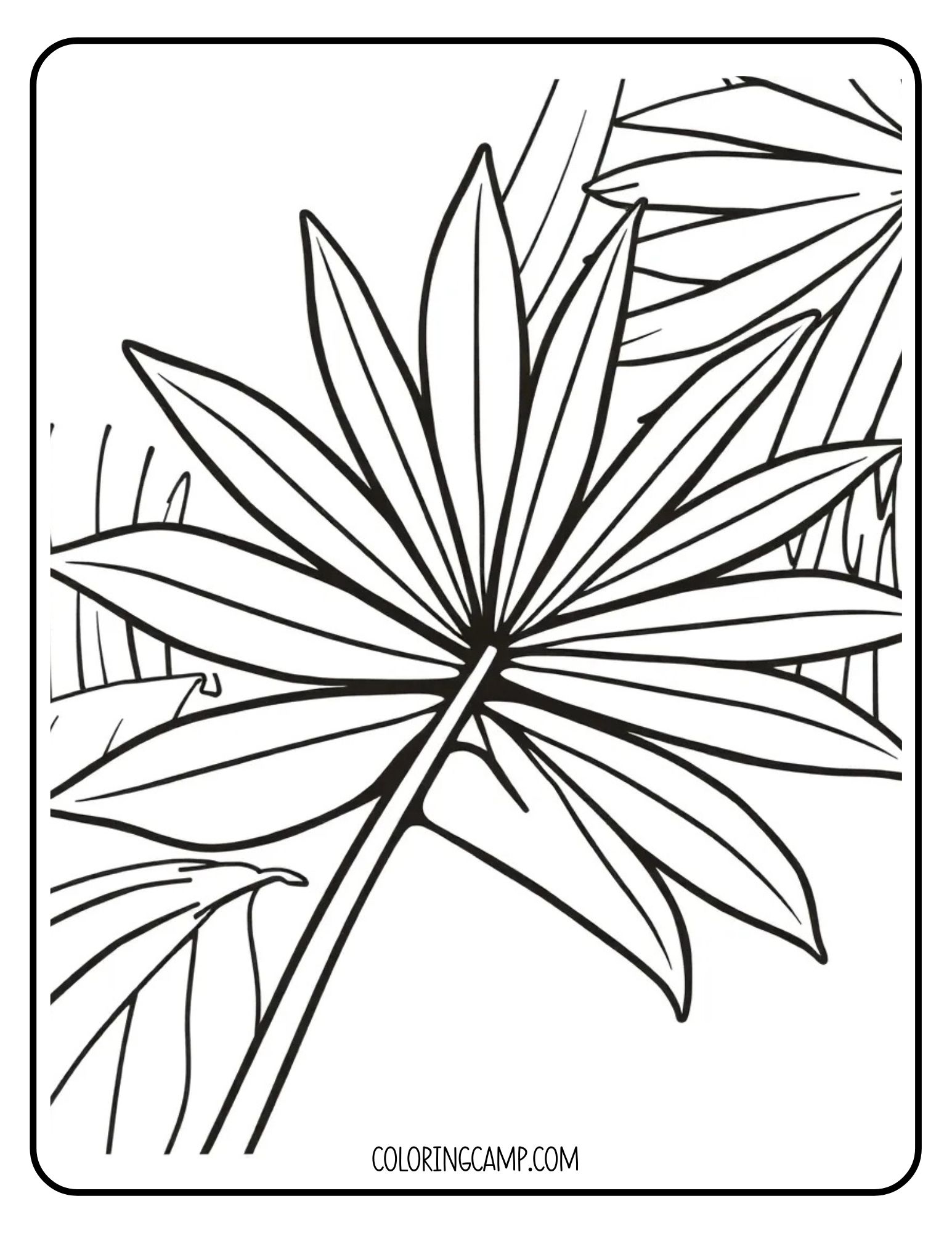 Palm Sunday coloring page from Coloring Camp.