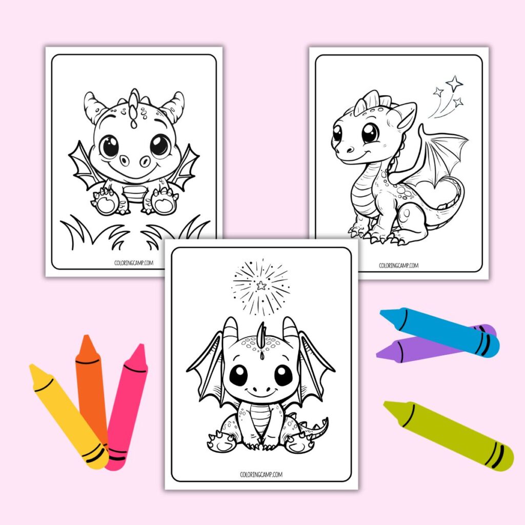 Cute Dragon Coloring Pages | www.coloringcamp.com