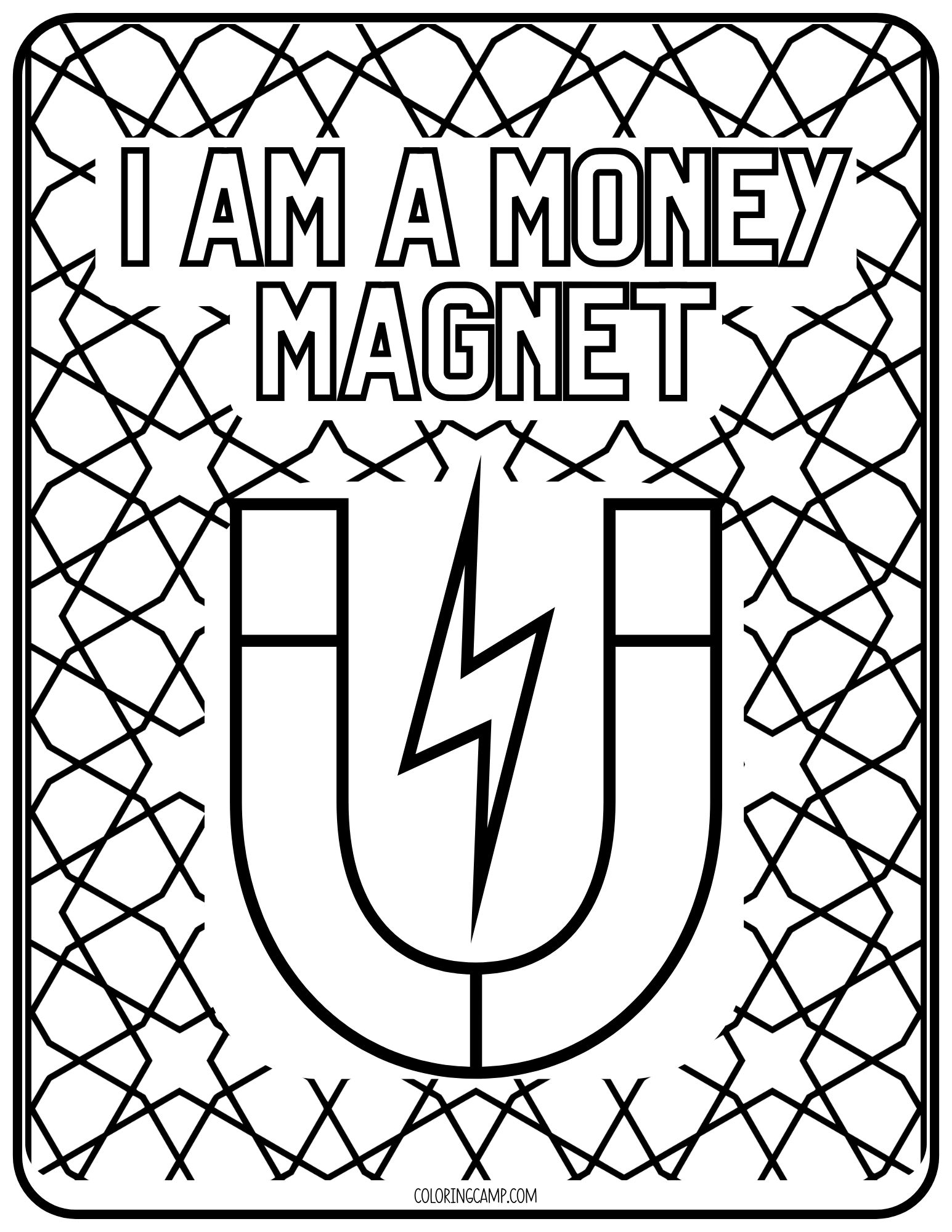 Manifestation Coloring Page from Coloring Camp.