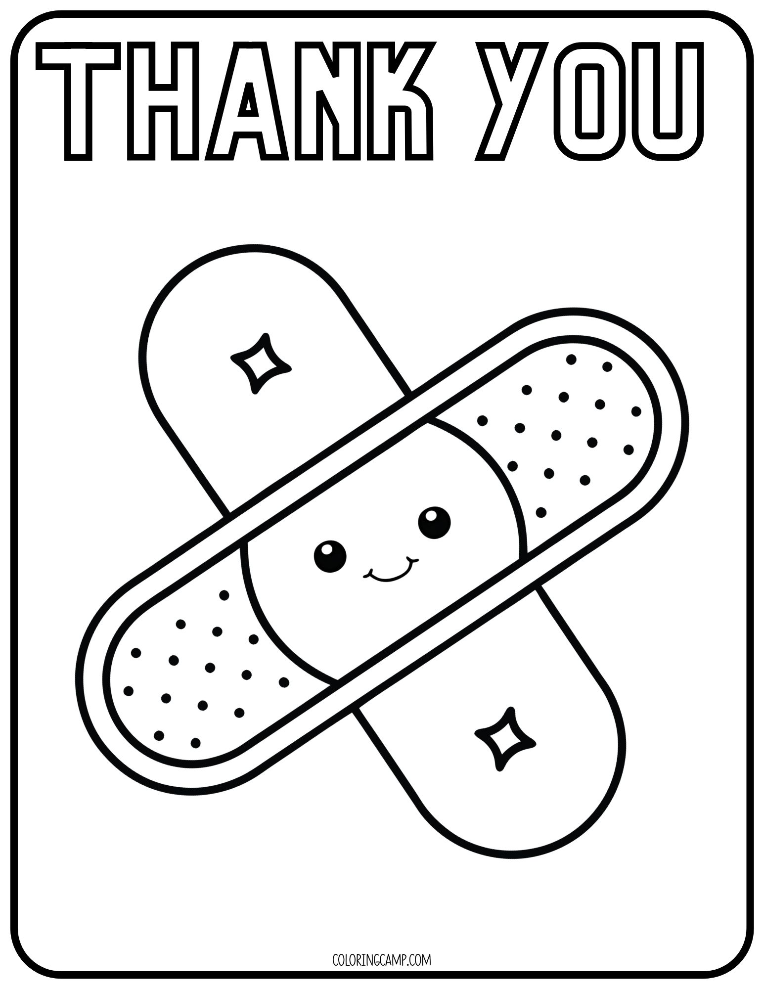 School Nurse Coloring Page.