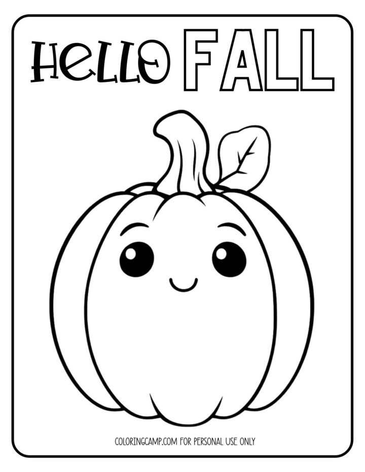 Fall Coloring Pages | www.coloringcamp.com