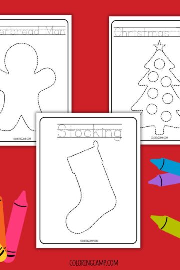 Christmas Tracing Worksheets.