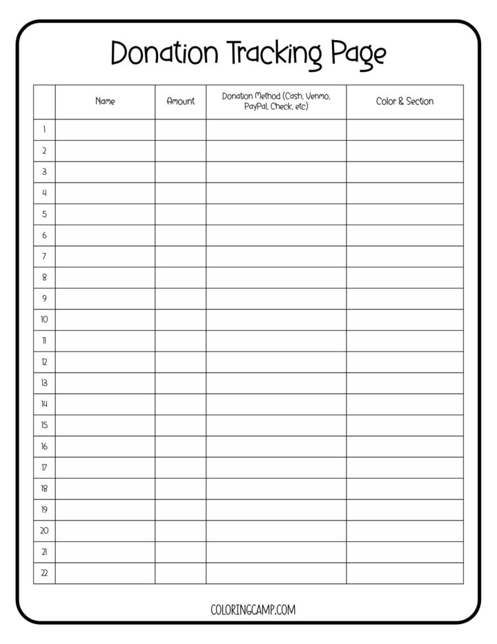 Fundraising Coloring Pages | www.coloringcamp.com