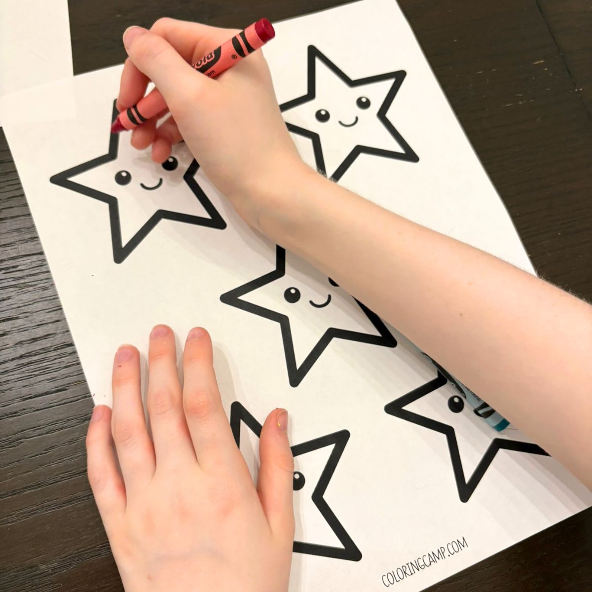 Patriotic wand craft step 1.