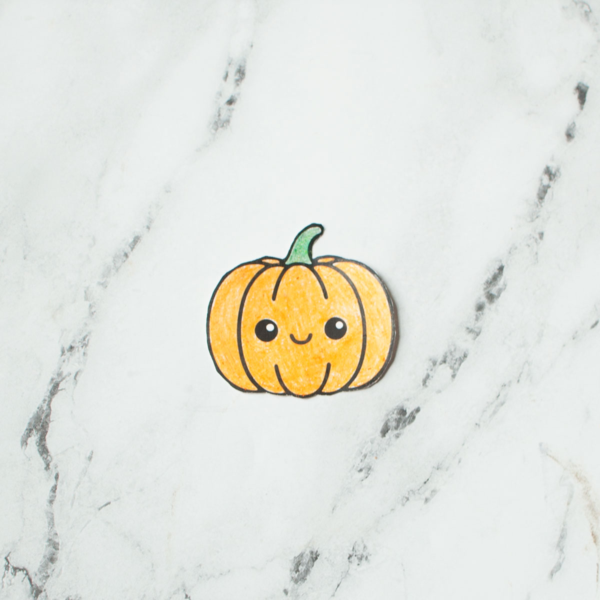 Step one of how to make the fall wand craft.