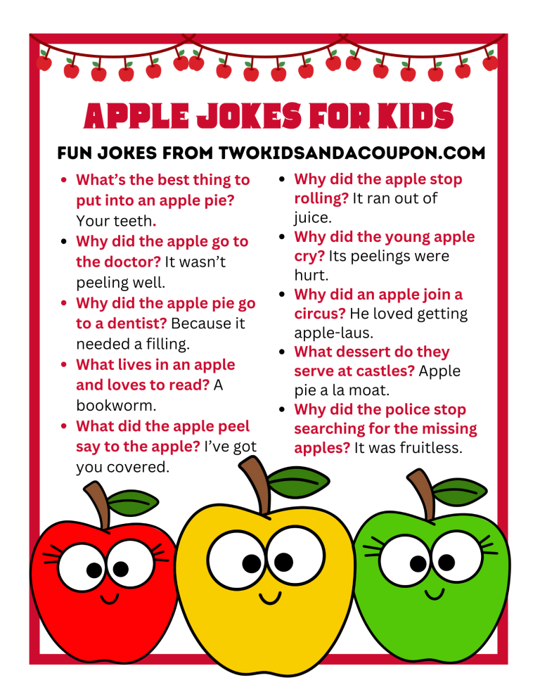 Apple Jokes for Kids.