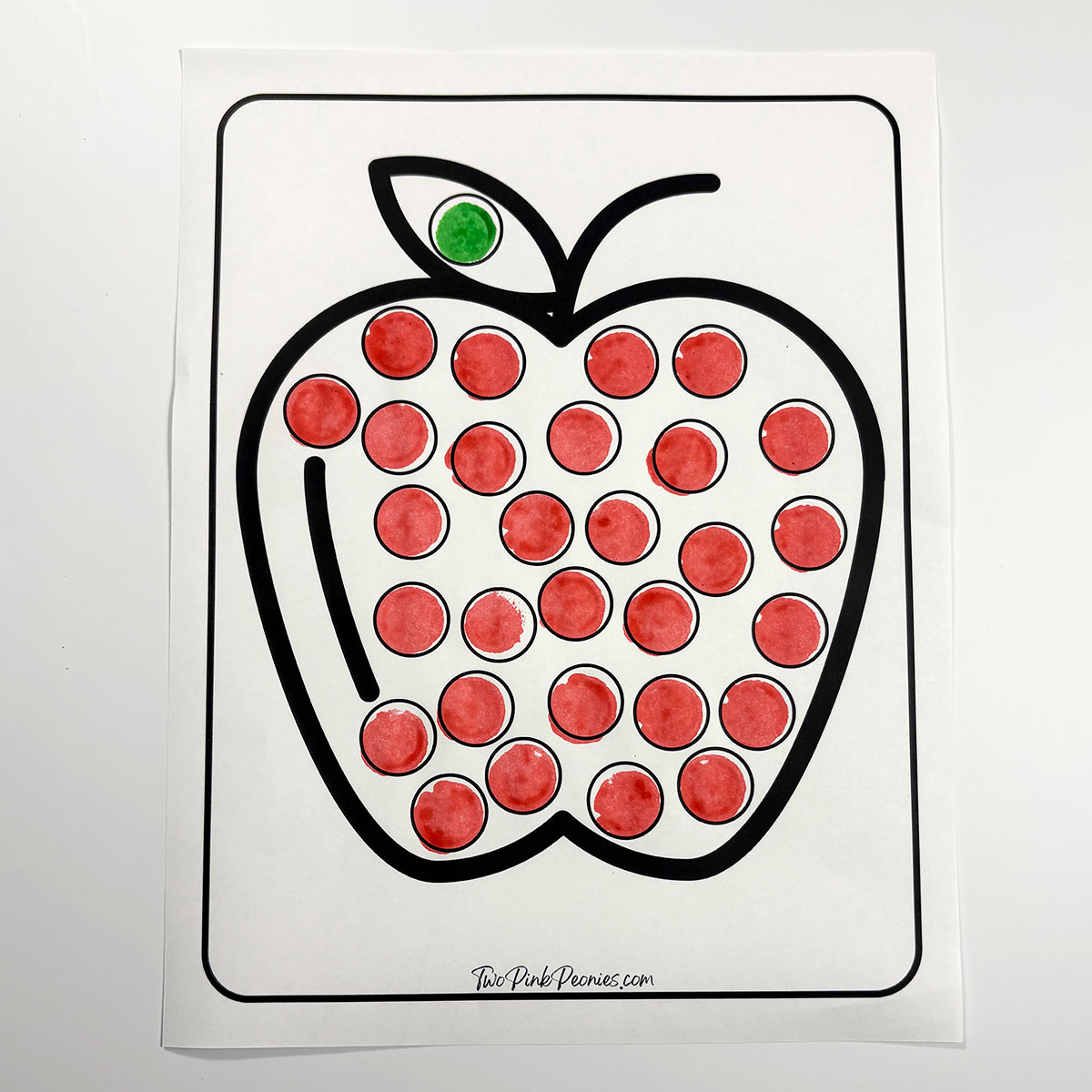 Apple Do-a-Dot Page.