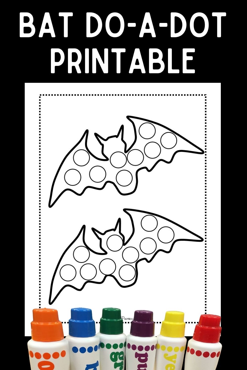 Bat do a dot printable.
