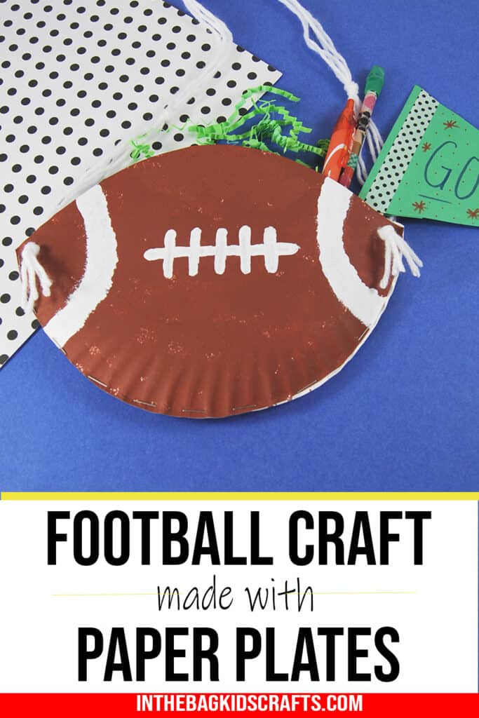 Football paper plate craft.